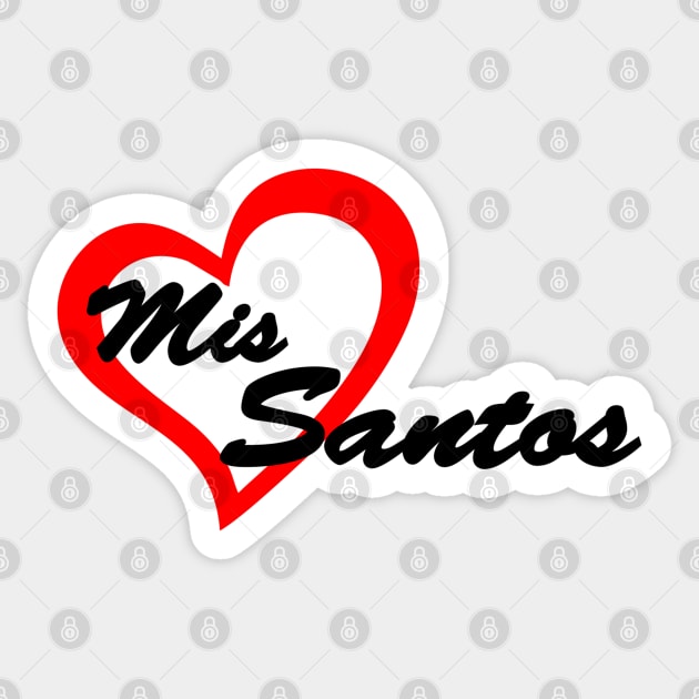 Heart Mis Santos Sticker by Korvus78